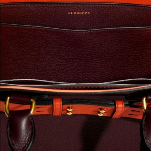 🐢 BURBERRY Medium Leather Belt Bag In Deep Claret - Picture 5 of 7